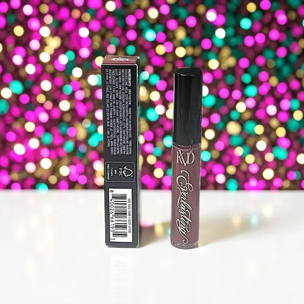 KVD Everlasting Hyperlight Liquid Lipstick in QUEEN OF POISONS NIB 0.051 fl Oz